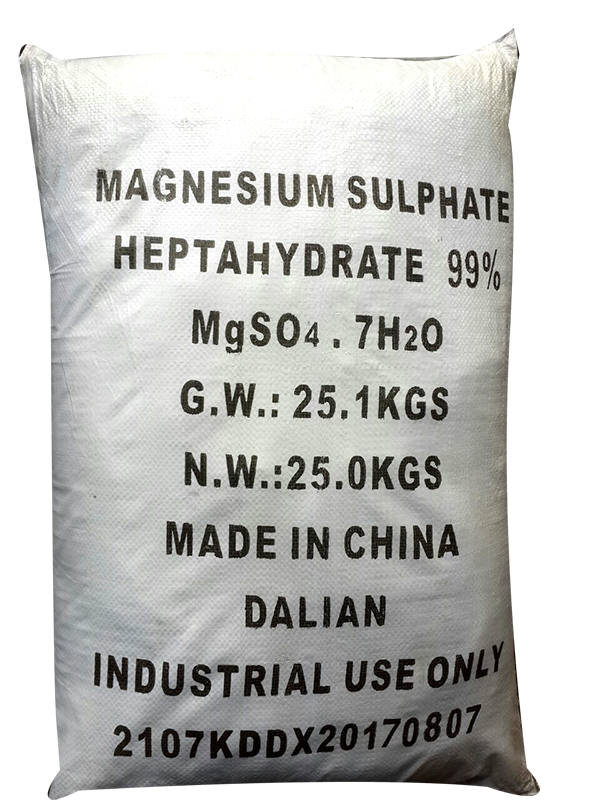 Magnesium sulfate 99% MgSO4.7H2O, Trung Quốc, 25kg/bao